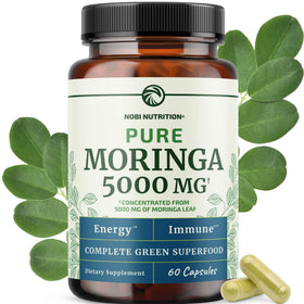 Capsules de Moringa Nobi Nutrition 5000mg vue de face