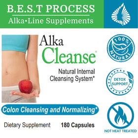 Capsules de Morter HealthSystem Alka•Cleanse sur fond blanc