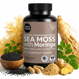 Capsules de Mousse de Mer Atlantic Naturals en bouteille