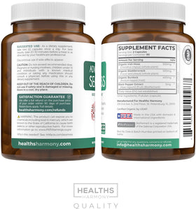 Capsules de mousse de mer bio dans une main, mise en scène
