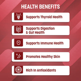Capsules de mousse de mer bio Superfood Science avec des ingrédients naturels