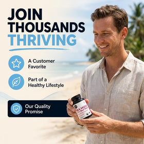 Capsules de mousse de mer et betterave Atlantic Naturals dans un bol