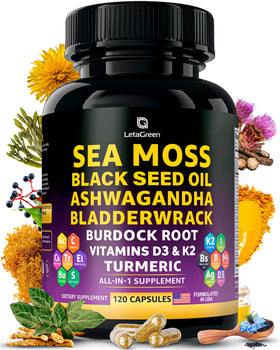 Capsules de mousse de mer LetaGreen 17 en 1 vue de face