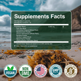 Capsules de mousse de mer Secret Element avec racine de bardane