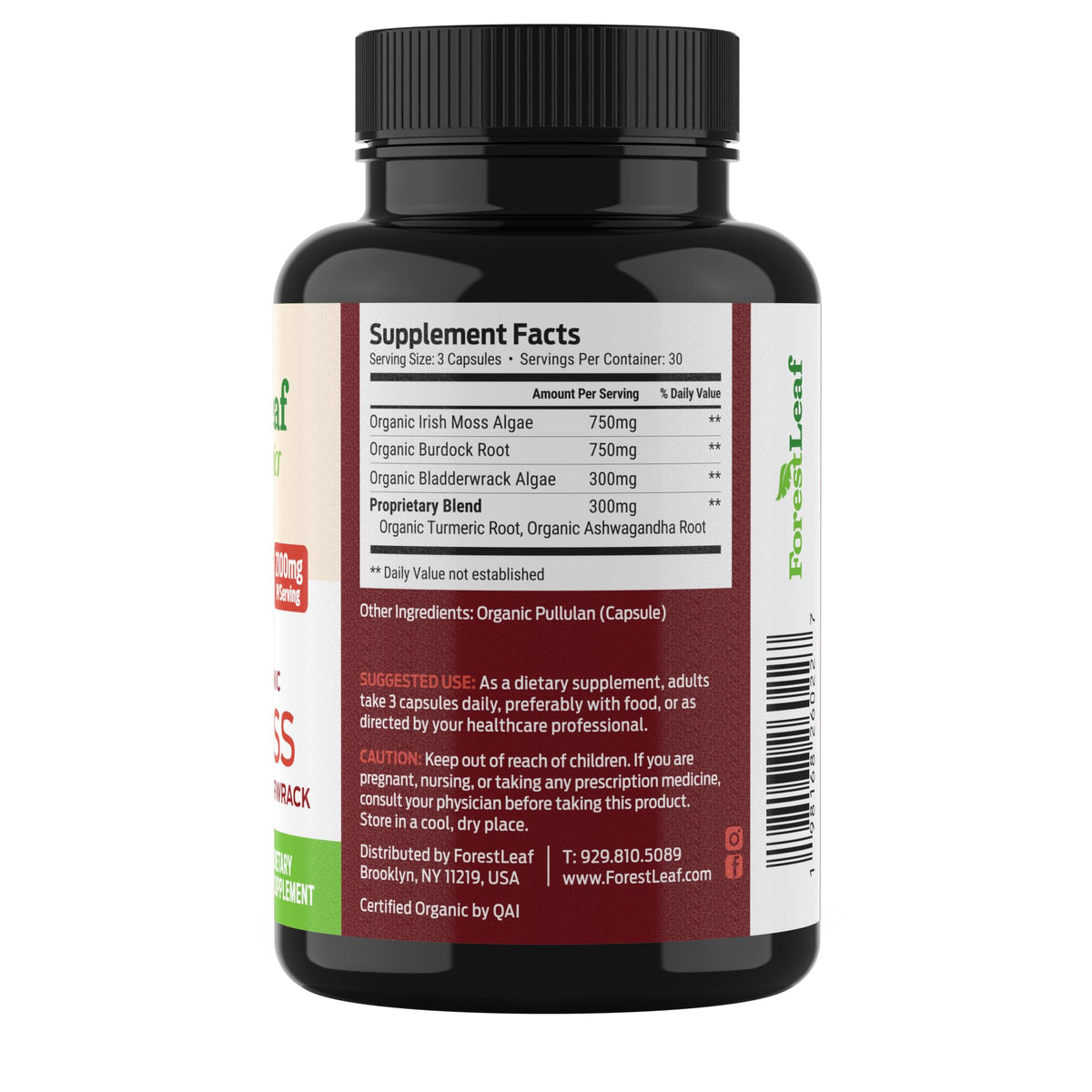 Capsules de mousse irlandaise bio ForestLeaf sur un fond naturel