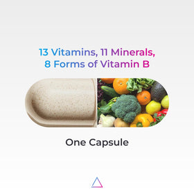 Capsules de multivitamine Livingood Daily dans une main