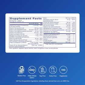 Capsules de Multivitamine PureGenomics de Pure Encapsulations dans un verre