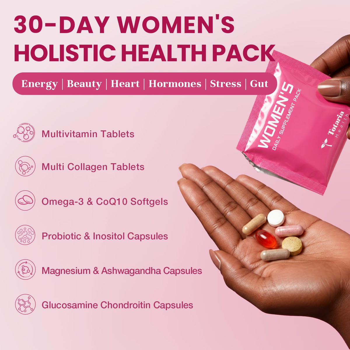 Capsules de multivitamines Totaria pour femmes