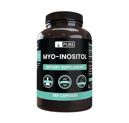 Capsules de Myo-Inositol PURE ORIGINAL INGREDIENTS vue de face