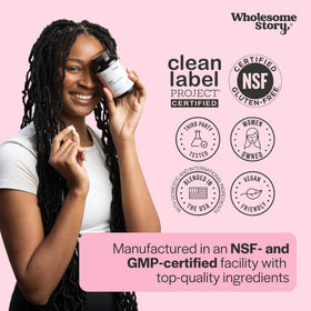 Capsules de NAC 600 mg Wholesome Story dans un bol