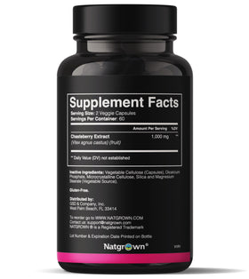 Capsules de Natgrown Vitex Chasteberry sur une surface blanche
