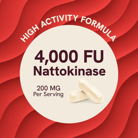 Capsules de Nattokinase 200 mg SMNutrition sur une surface blanche