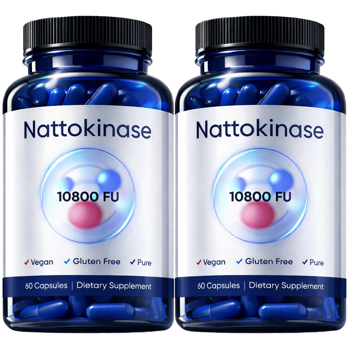 Capsules de Nattokinase DXWXH 10800 FU vue de face