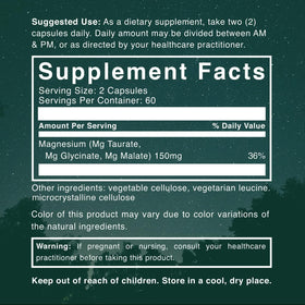 Capsules de Natural Rhythm Triple Calm Magnesium sur une table