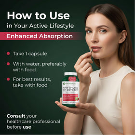 Capsules de Nature's Push Baies d'Aubépine en gros plan