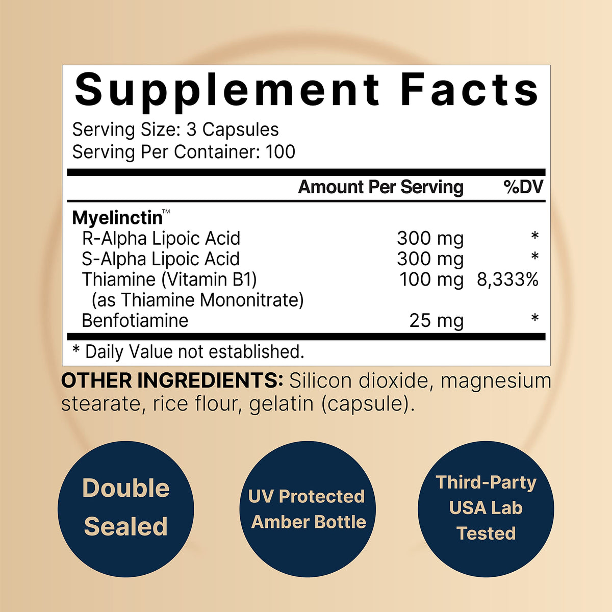 Capsules de NatureBell, vue rapprochée