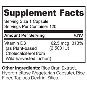 Capsules de NATURELO Vitamine D3 sur une surface en bois