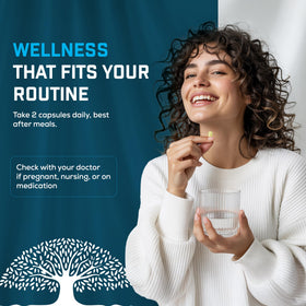 Capsules de neem et moringa bio Raiz DE sur une table en marbre