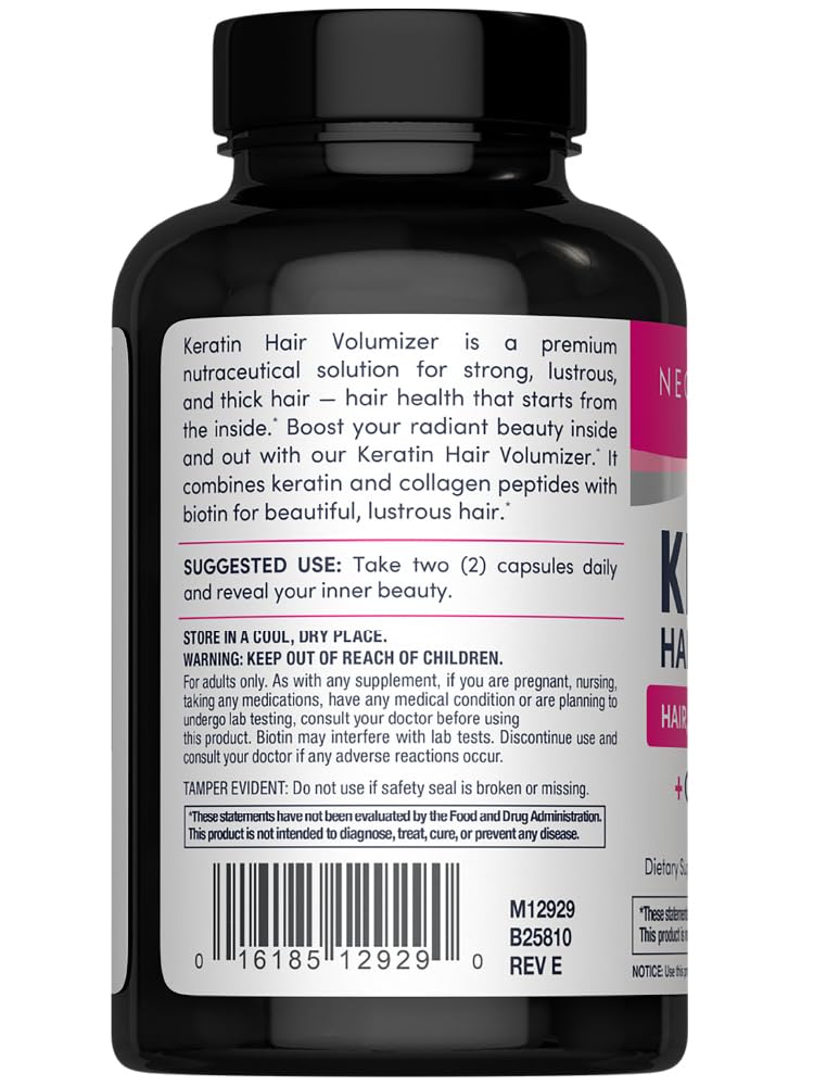 Capsules de NeoCell Volumisateur de Cheveux sur une surface blanche