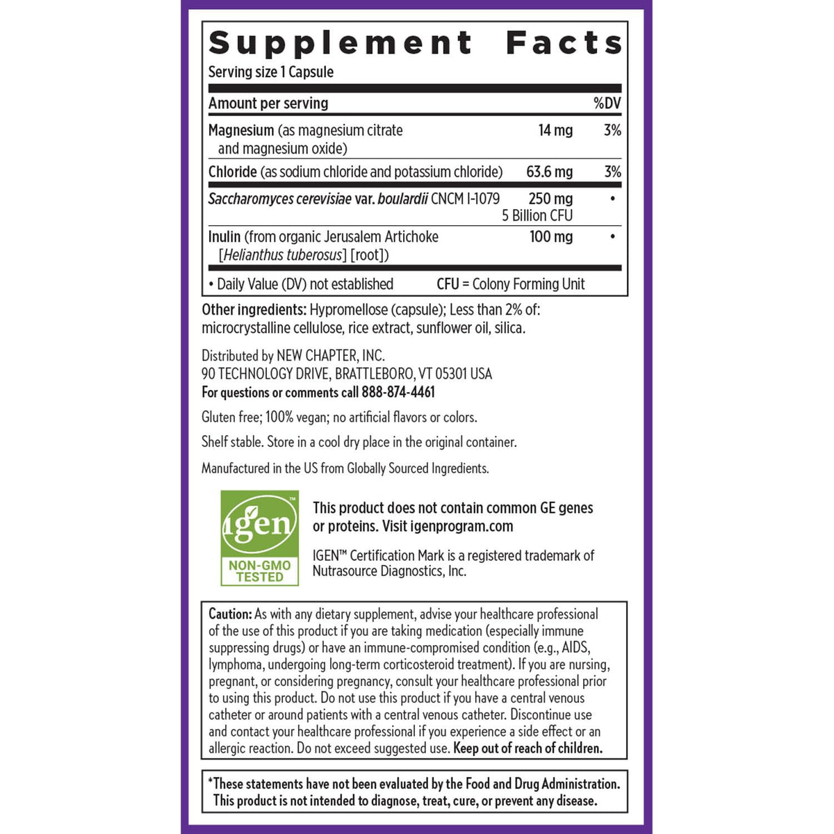 Capsules de New Chapter Probiotique Flora Fortify dans une main