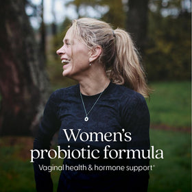Capsules de New Chapter Probiotiques Femmes sur une surface blanche