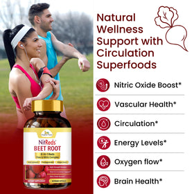 Capsules de NitReds d'Organic Veda dans une main