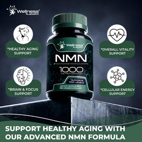 Capsules de NMN 1000mg pour un soutien énergétique quotidien
