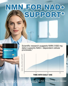Capsules de NMN SRUKEARIE montrant la taille et la forme