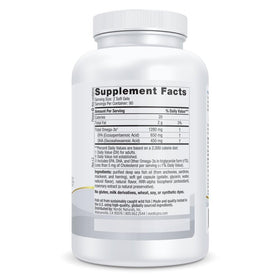 Capsules de Nordic Naturals ProOmega 1280 mg Omega-3 Citron sur fond blanc