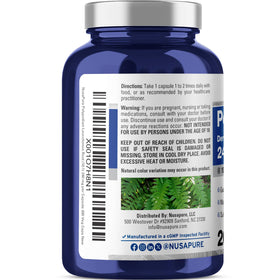 Capsules de NusaPure Polypodium 240mg en gros plan
