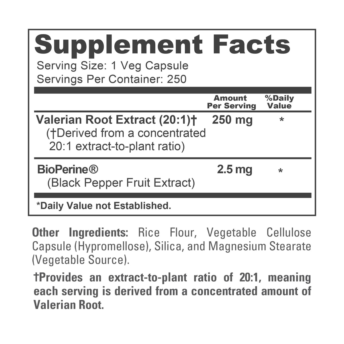 Capsules de NusaPure Racine de Valériane dans une main