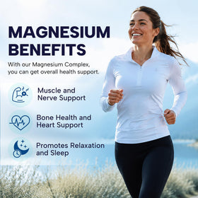 Capsules de NUTRAVER Complexe de Magnésium sur une table