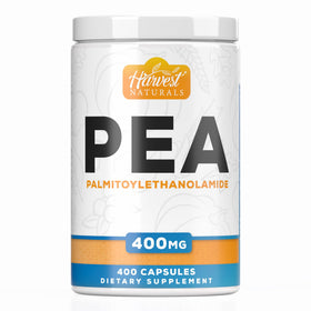 Capsules de Palmitoylethanolamide HARVEST NATURALS 400mg - vue de l'emballage