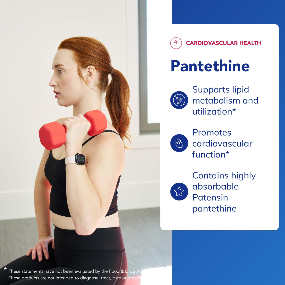 Capsules de Pantethine sur une surface blanche
