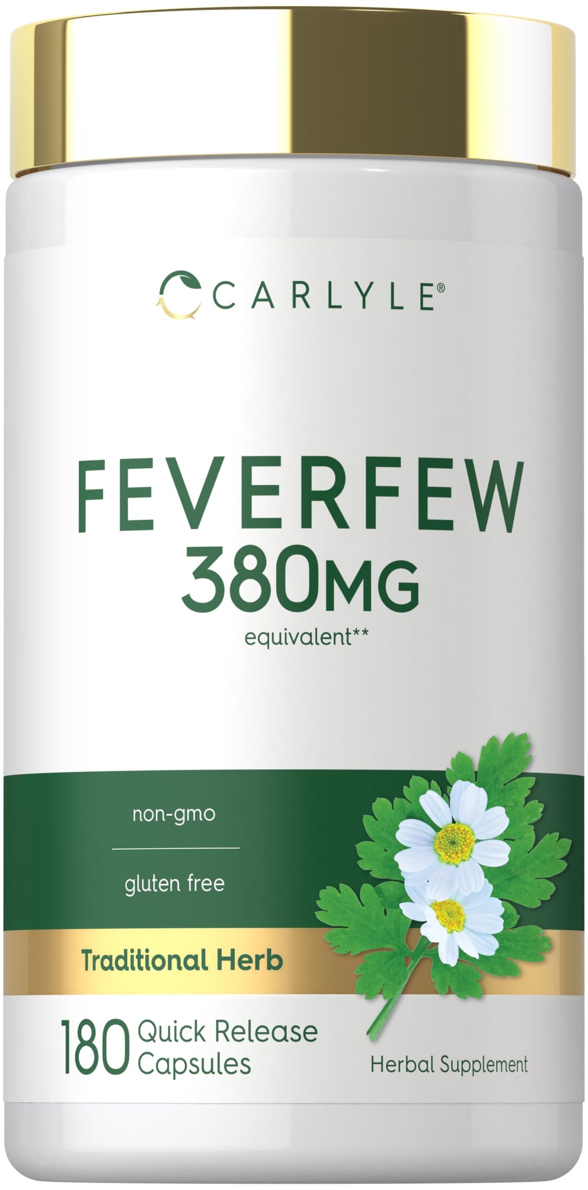 Capsules de Pâquerette Carlyle 180 comprimés, vue de face