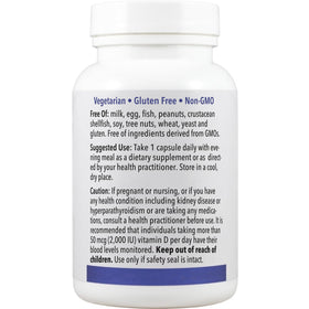 Capsules de Patient One Vitamine D3 5 000 UI dans un verre