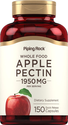 Capsules de Pectine de Pomme Piping Rock 1950 mg, vue de face
