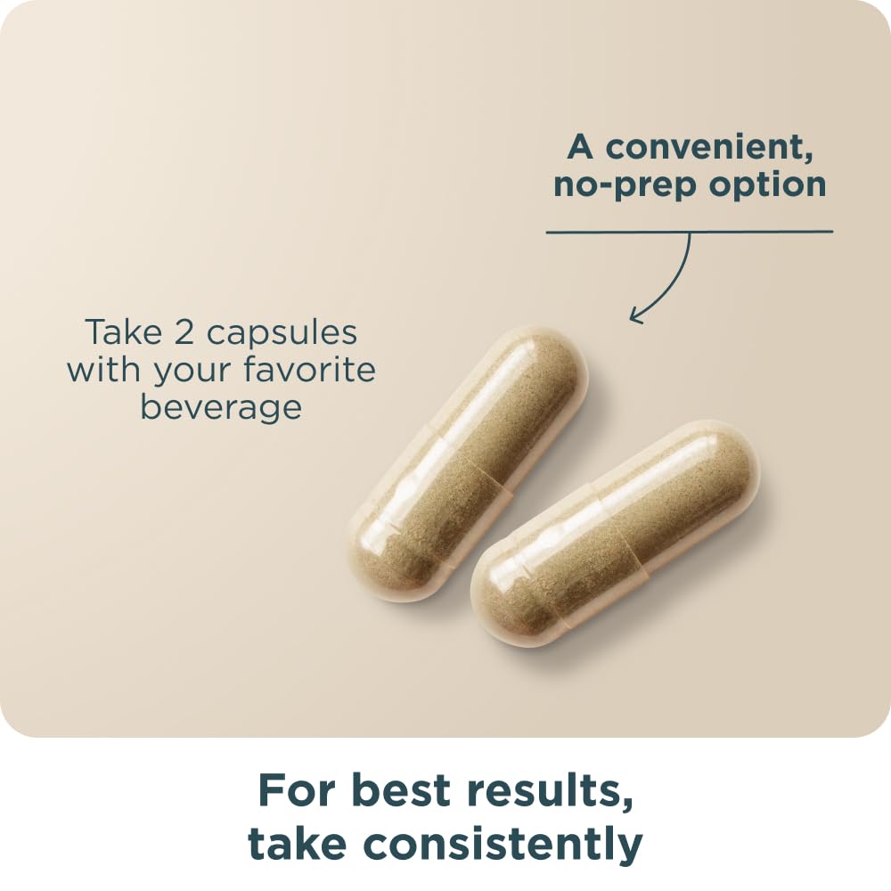Capsules de peptides actifs Ancient Nutrition dans une main