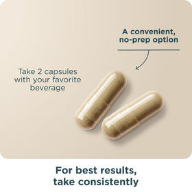 Capsules de peptides actifs Ancient Nutrition dans une main