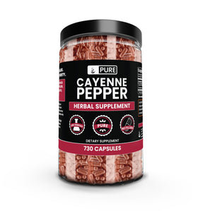 Capsules de Piments de Cayenne PURE ORIGINAL INGREDIENTS avant vue