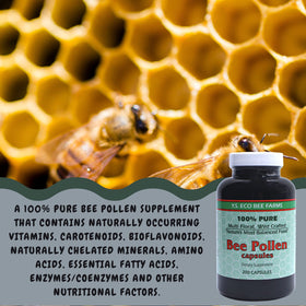 Capsules de pollen d'abeille en gros plan