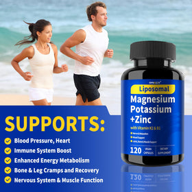 Capsules de potassium Qmiozzy ouvertes avec gélules visibles