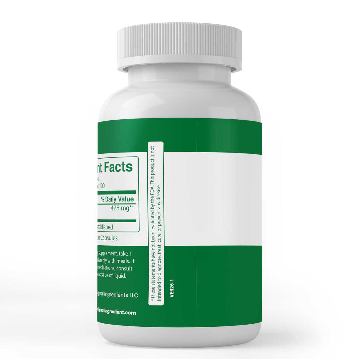 Capsules de Prêle PURE ORIGINAL INGREDIENTS avec étiquette claire