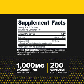 Capsules de Primaforce HMB en gros plan