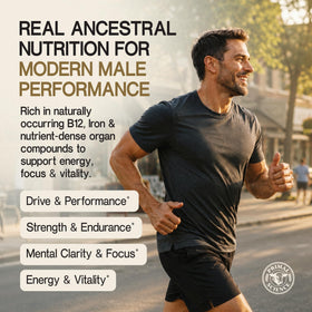 Capsules de Primal Science Complément Alimentaire de Testicules de Bœuf sur fond blanc