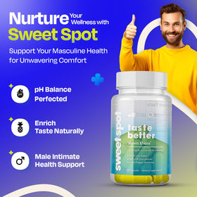 Capsules de probiotiques avec un fond d'ananas et de cranberry
