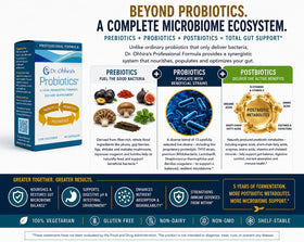 Capsules de Probiotiques Dr. Ohhira en gros plan