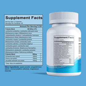Capsules de probiotiques EYSOOGE sur une surface blanche
