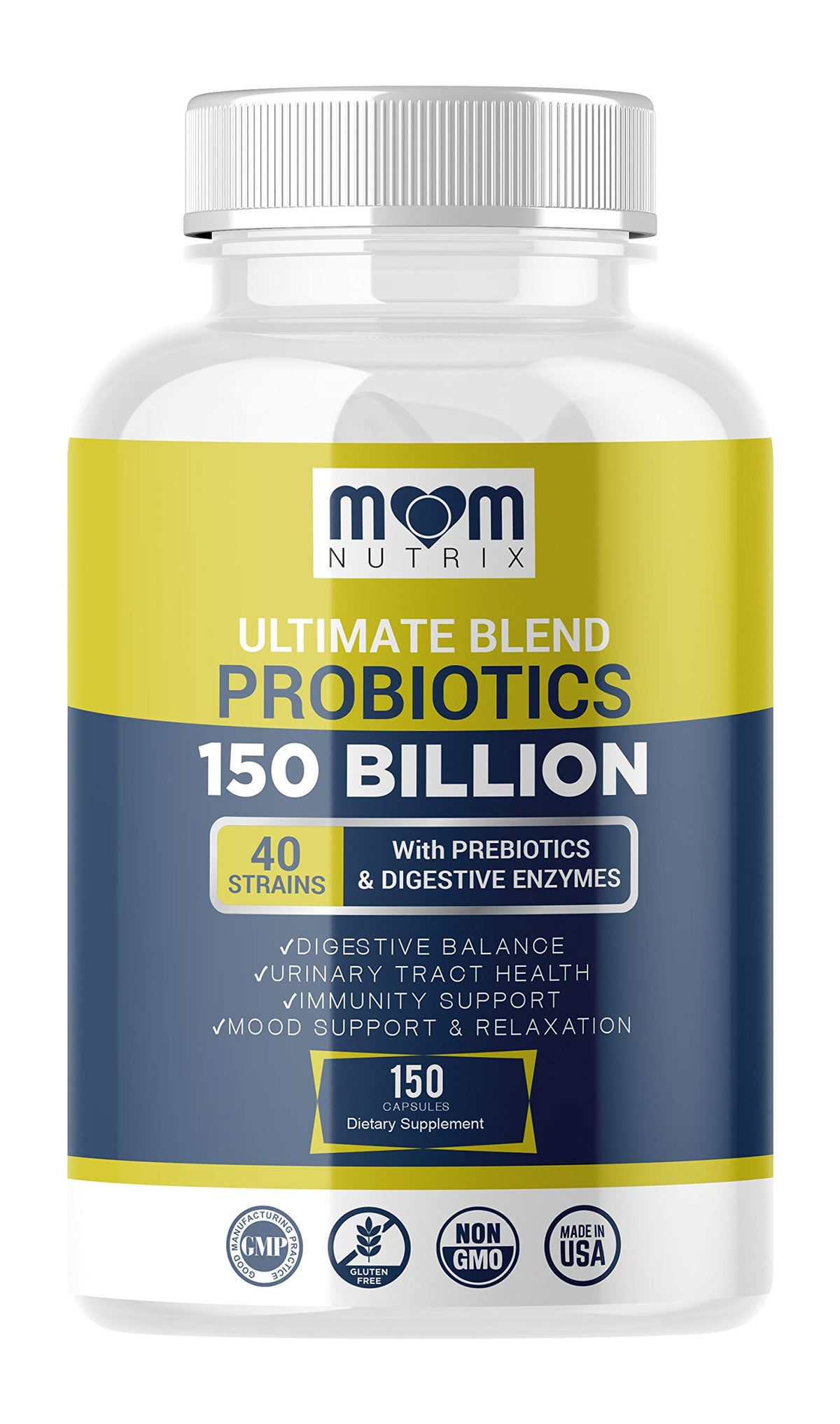 Capsules de probiotiques Generic 150 milliards CFU 40 souches vue de face