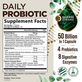 Capsules de probiotiques Health Nutrition Naturals sur une surface blanche